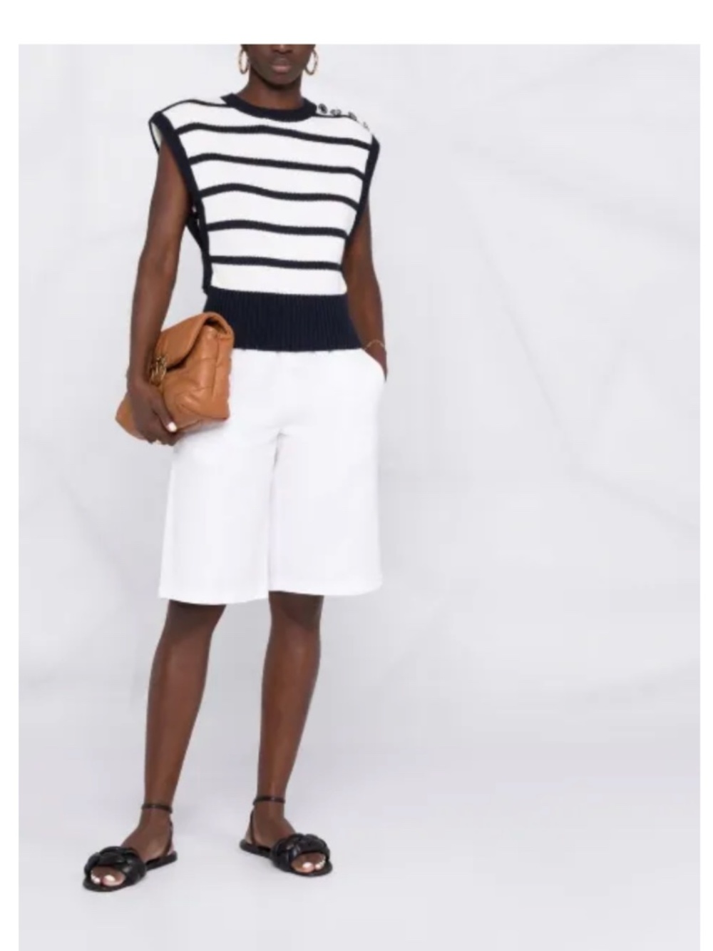 Pinko Women's White and Navy Jersey